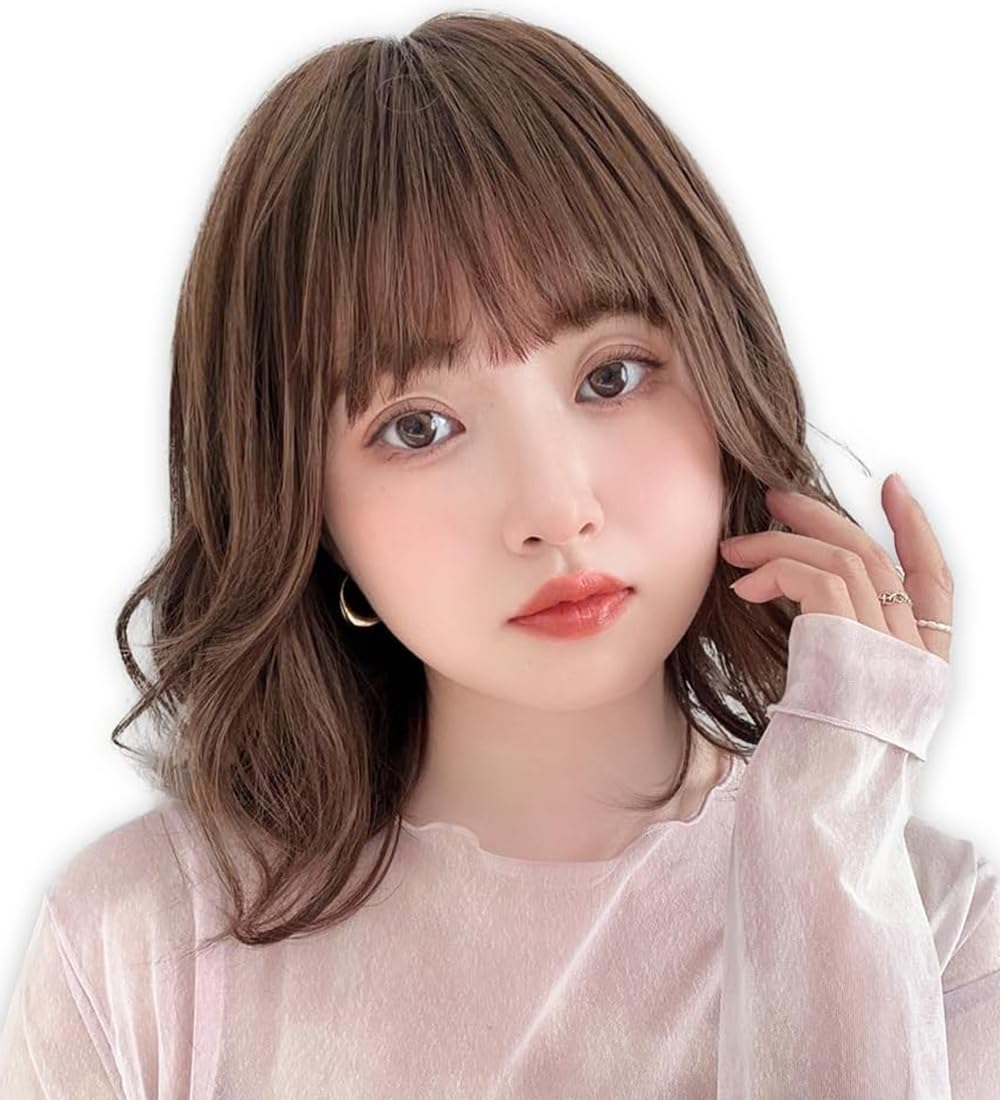 Amazon.co.jp: [ブライトララ] 素肌ウィッグ ウィッグ ショート ボブ